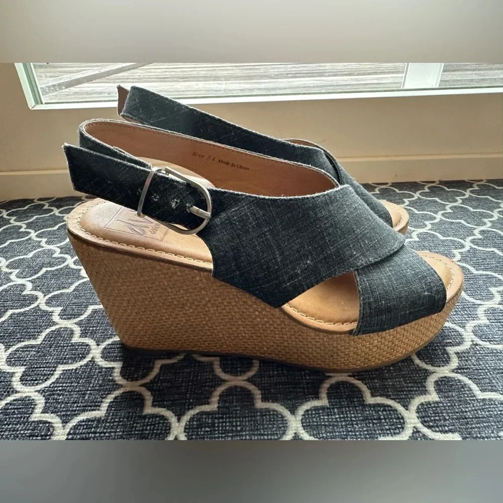 Dolce Vita Denim Cork Wedges- size 7.5W